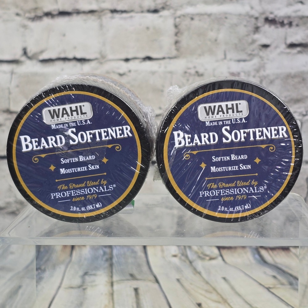 Wahl Beard Softener 2 Pack Model 805615 Mens Grooming Moisturizer 3oz USA Made